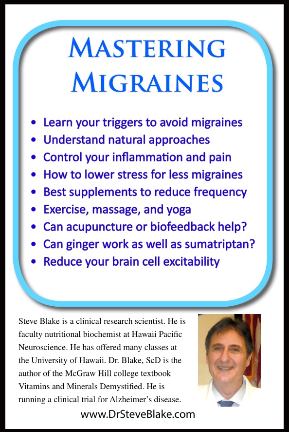 Mastering Migraines book back cover